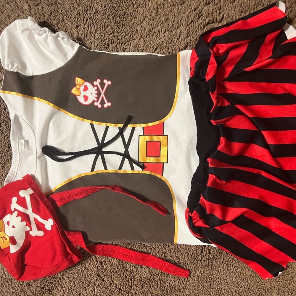Halloween Pirate Costume for Toddler Girl